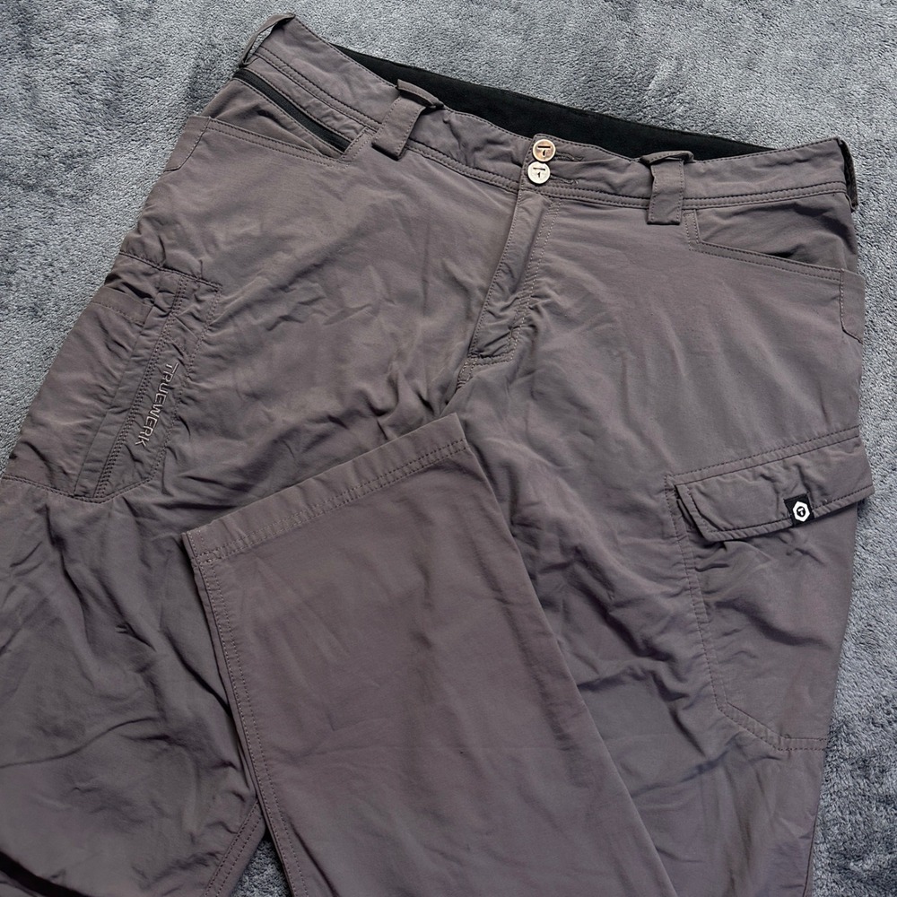Truewerk T1 Werkpants Mens 36x36 Gray Lightweight Technical Cargo Work Pants